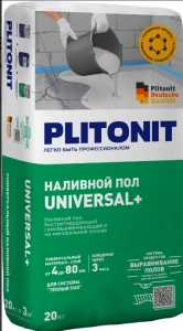Купить PLITONIT Universal Ровнитель Плюс быстротвердеющий, самовыравнивающийся, для грубого и финишного выравнивания 20 кг  (48шт/подд.) оптом в Москве от производителя