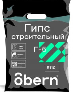 Купить Гипс строительный Obern белый 5 кг оптом в Москве от производителя