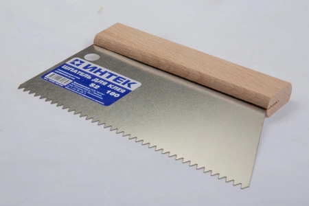 Купить Шпатель для клея Интек 180мм зуб S2 оптом в Москве от производителя