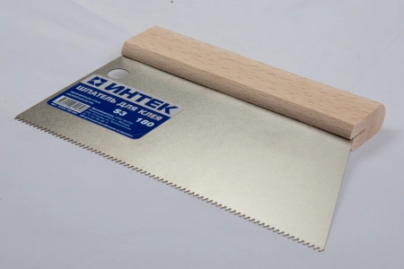 Купить Шпатель для клея Интек 180мм зуб S3 оптом в Москве от производителя