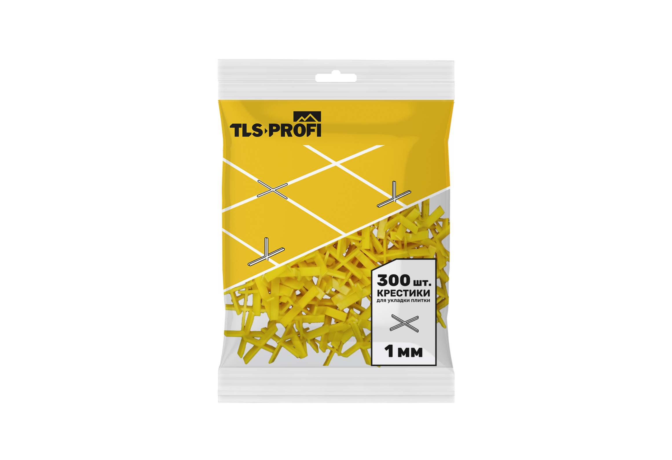 Купить ТЛС-ПРОФИ Крестики для плитки 1 мм 300 шт оптом в Москве от производителя