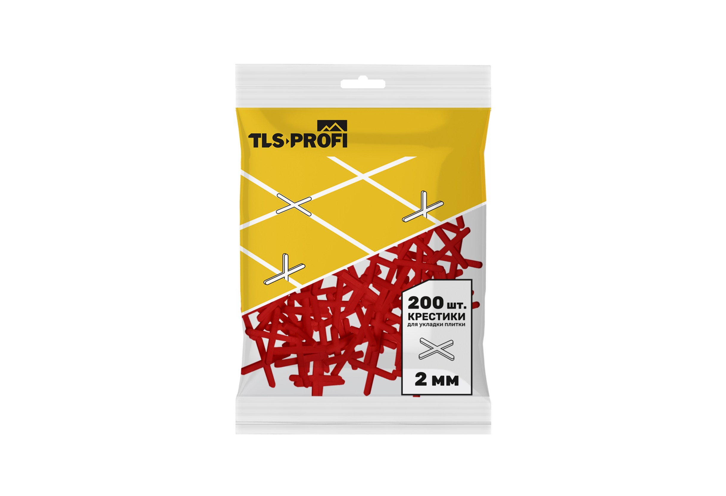 Купить ТЛС-ПРОФИ Крестики для плитки 2 мм 200 шт оптом в Москве от производителя