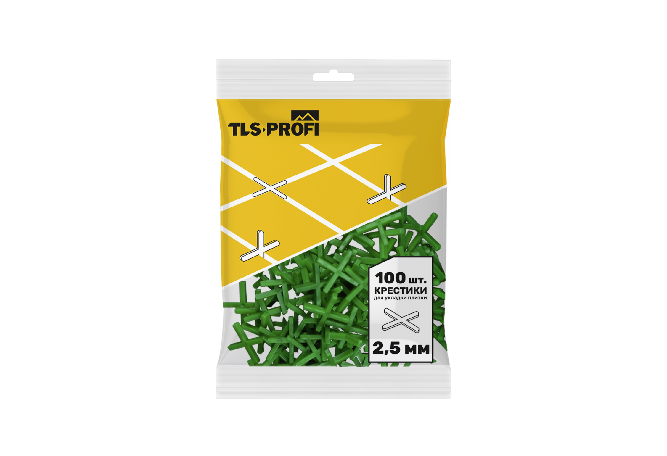 Купить ТЛС-ПРОФИ Крестики для плитки 2,5 мм 100 шт оптом в Москве от производителя