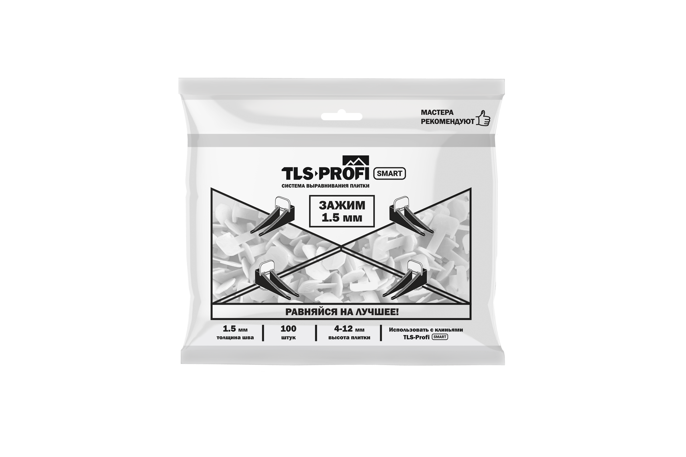 Купить СВП ТЛС-ПРОФИ СМАРТ Зажим «Флажок» 1,5 мм 100 шт оптом в Москве от производителя