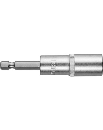 Купить 26396-13 Бита KRAFTOOL «EXPERT» с торцовой головкой, удлиненная, Cr-V, хвостовик E 1/4», 13мм оптом в Москве от производителя