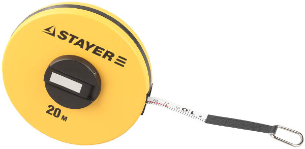 Купить 34153-20 Мерная лента STAYER «STANDART», фиберглассовая двусторонняя, 20м оптом в Москве от производителя