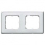 Купить 773652 Рамка 2 поста Cariva белый оптом в Москве от производителя