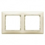 Купить 774352 Рамка горизонтальная 2поста Valena сл.кость оптом в Москве от производителя