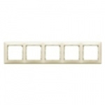 Купить 774355 Рамка горизонтальная 5пост Valena сл.кость оптом в Москве от производителя