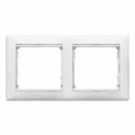 Купить 774452 Рамка горизонтальная 2поста Valena белый оптом в Москве от производителя