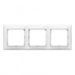 Купить 774453 Рамка горизонтальная 3поста Valena белый оптом в Москве от производителя