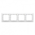 Купить 774454 Рамка горизонтальная 4поста Valena белый оптом в Москве от производителя