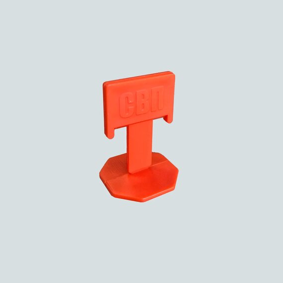 Купить DECOR СВП Зажим «Флажок» 1,4 мм, оранжевый 100шт, пакет (используется в комлекте с клином) (20пак/короб) 339-1100 оптом в Москве от производителя