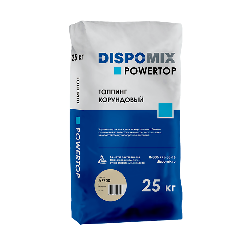 Купить Топпинг корундовый DISPOMIX Powertop AF700 кремовый, 25 кг оптом в Москве от производителя