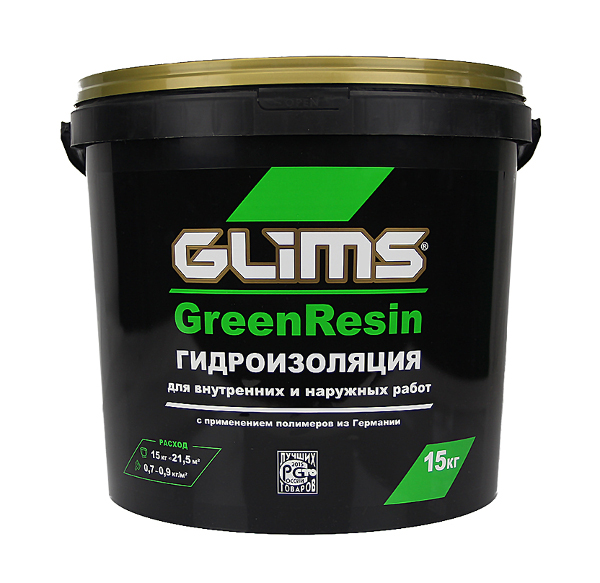 Купить Эластичный герметик GLIMS-GreenRezin многоцелевой, 15 кг оптом в Москве от производителя