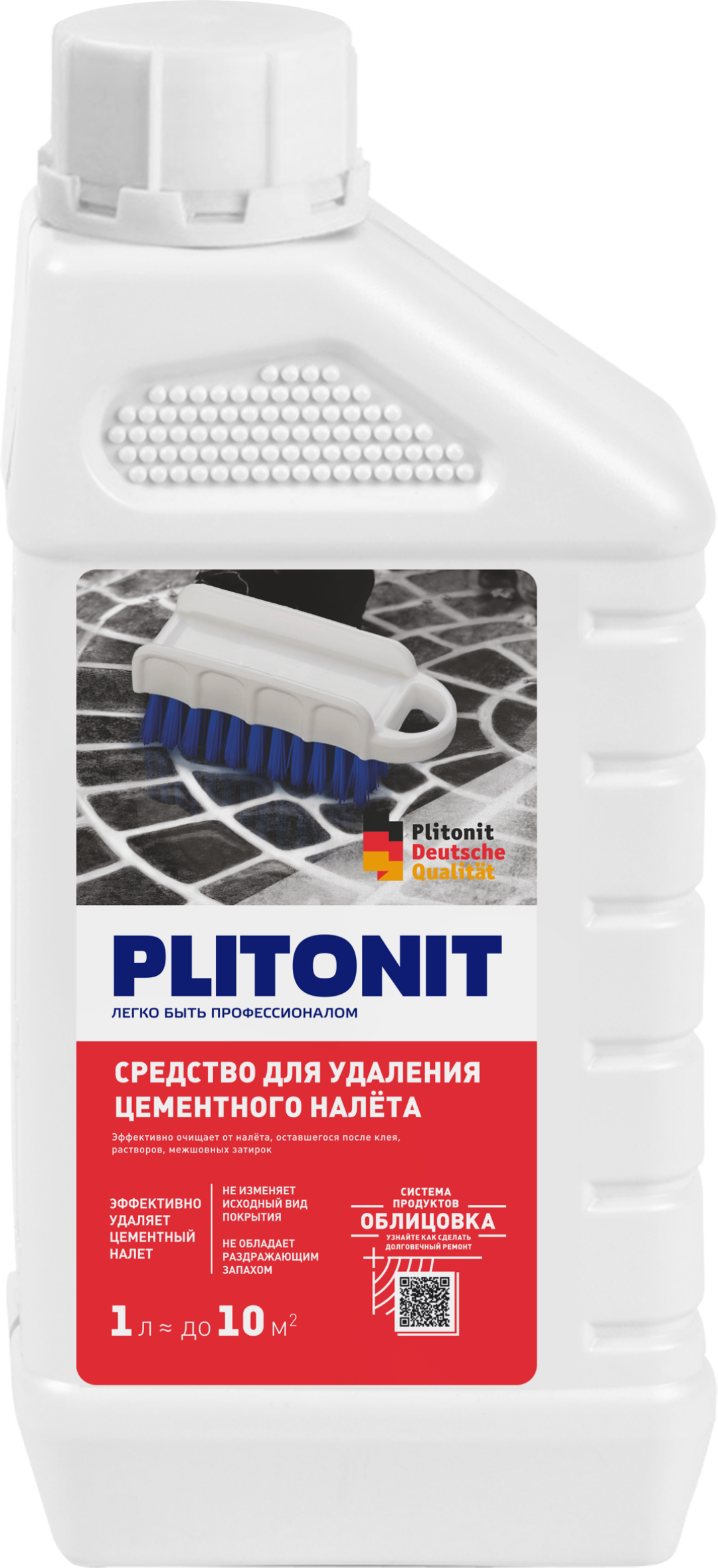 Купить PLITONIT Средство для удаления цементного налета 1 л (528шт/подд.) оптом в Москве от производителя