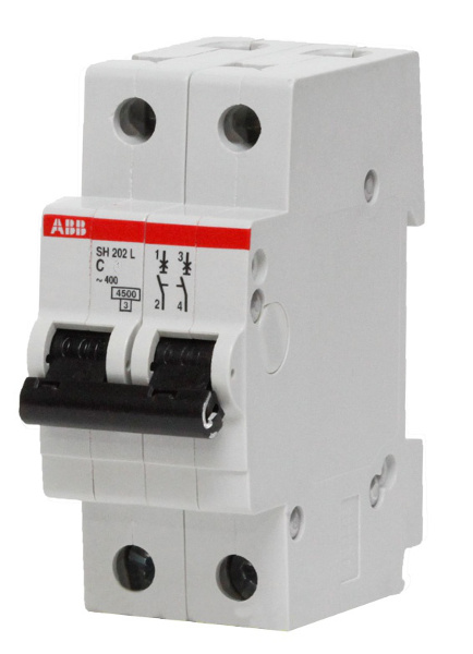 Купить SH202L/С25  АВВ Автоматический выключатель 2п 25А 4,5кА (харС) оптом в Москве от производителя