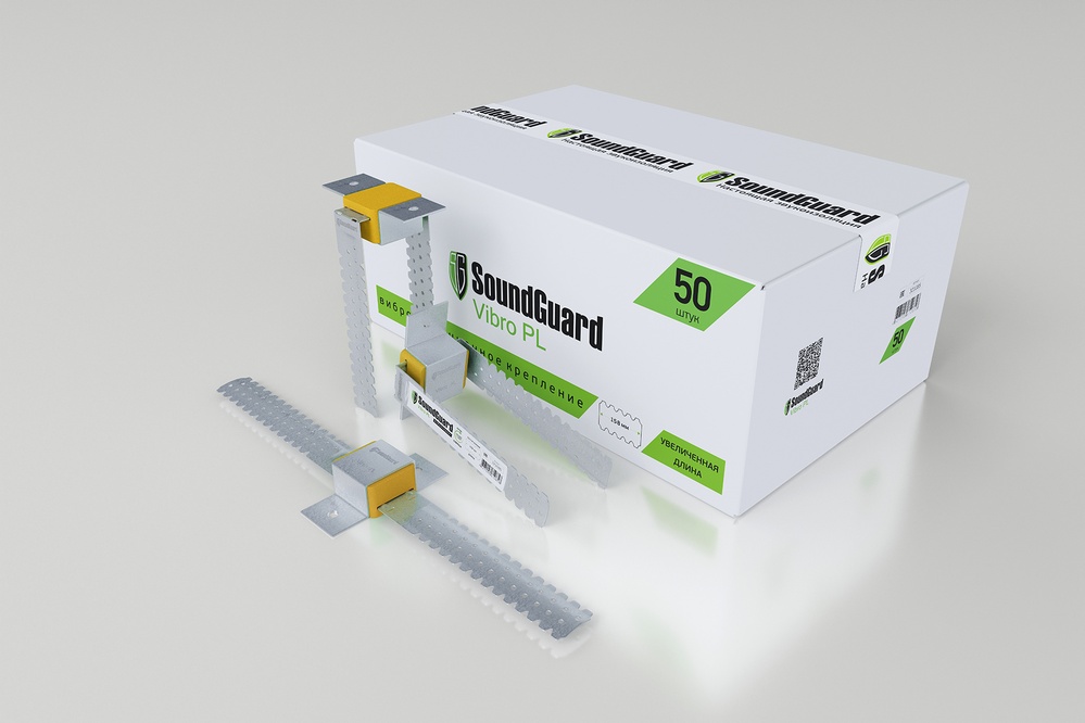 Купить Виброизоляционное крепление SoundGuard Vibro PL (50шт/уп) оптом в Москве от производителя