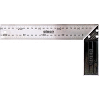Купить Угольник столярный БИБЕР 40625 ПРОФИ 250мм нержавеющая сталь, гравировка оптом в Москве от производителя