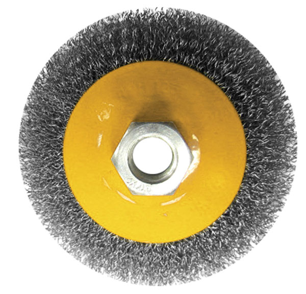 Купить Щетка-крацовка БИБЕР 70973 дисковая 115мм, М14 для УШМ (12/120) оптом в Москве от производителя