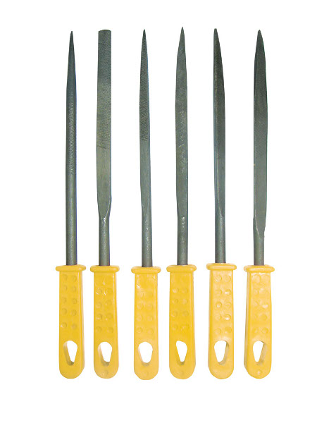 Купить БИБЕР 85315 Набор надфилей 160мм с пластиковой ручкой (набор 6шт) (20/120) оптом в Москве от производителя