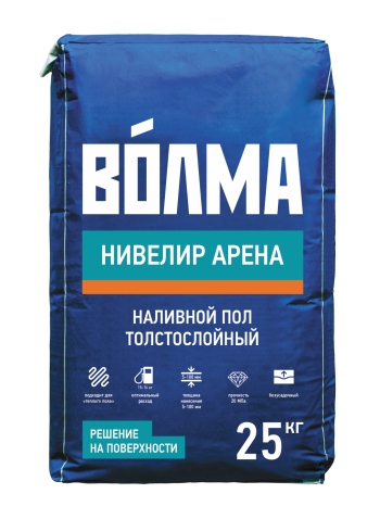 Купить Наливной пол Волма Нивелир Арена толстослойный, 25 кг оптом в Москве от производителя
