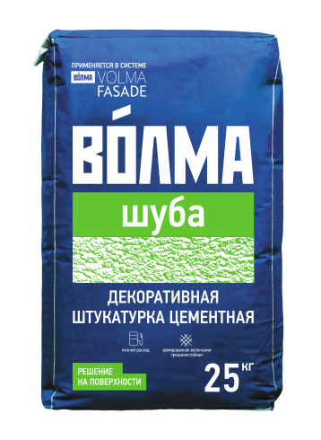 Купить Декоративная штукатурка ВОЛМА-Шуба 2,5 мм цементная 25 кг оптом в Москве от производителя