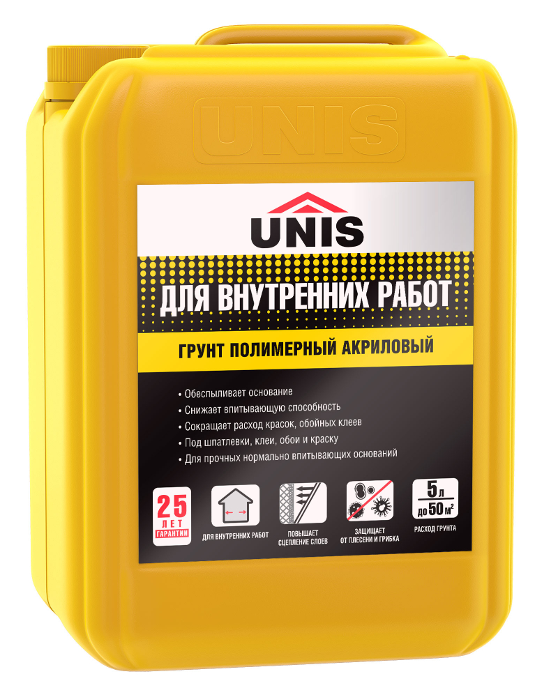 Купить Грунт для внутренних работ Юнис, 10 л оптом в Москве от производителя