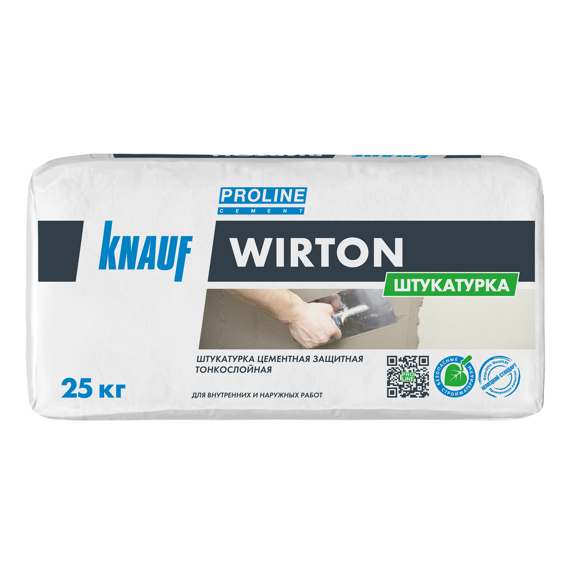 Купить Штукатурка цементная КНКАУФ-Виртон, 25 кг оптом в Москве от производителя