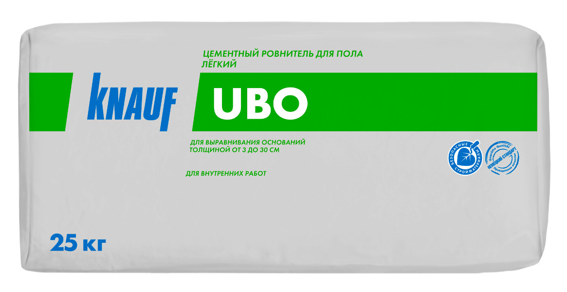 Купить Стяжка пола КНАУФ-УБО цементная легкая, 25 кг оптом в Москве от производителя