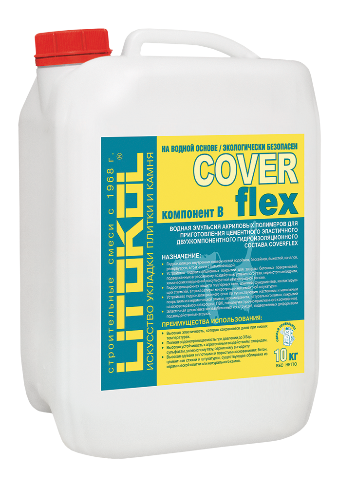 Купить Литокол COVERFLEX гидроизоляция (комп. В) 10кг оптом в Москве от производителя