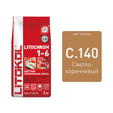 Купить Литокол Litochrom затирка 1-6 С.140 Светло-коричневая 2кг оптом в Москве от производителя