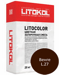 Купить Литокол Litocolor затирка 1-5 L.27 Венге 20кг оптом в Москве от производителя