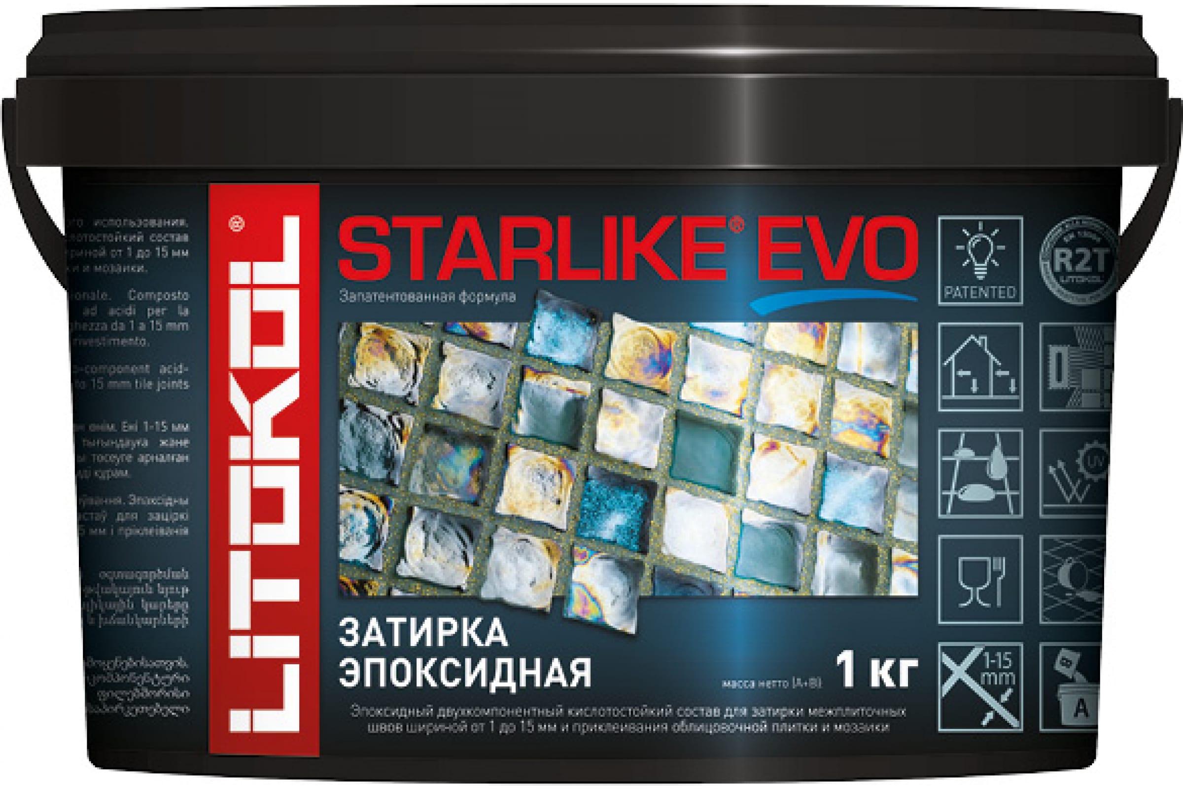 Купить Литокол Starlike Evo Эпоксидная затирка S.700 CRYSTAL (прозрачный) 1кг оптом в Москве от производителя