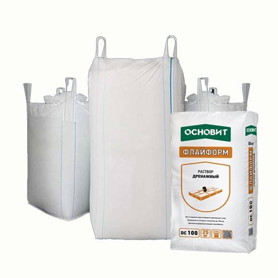 Купить Дренажный раствор ОСНОВИТ ФЛАЙФОРМ DC100, 1000 кг оптом в Москве от производителя