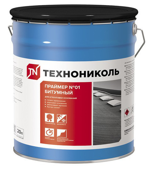 Купить Праймер битумный Технониколь №01 концентрат 20 кг оптом в Москве от производителя