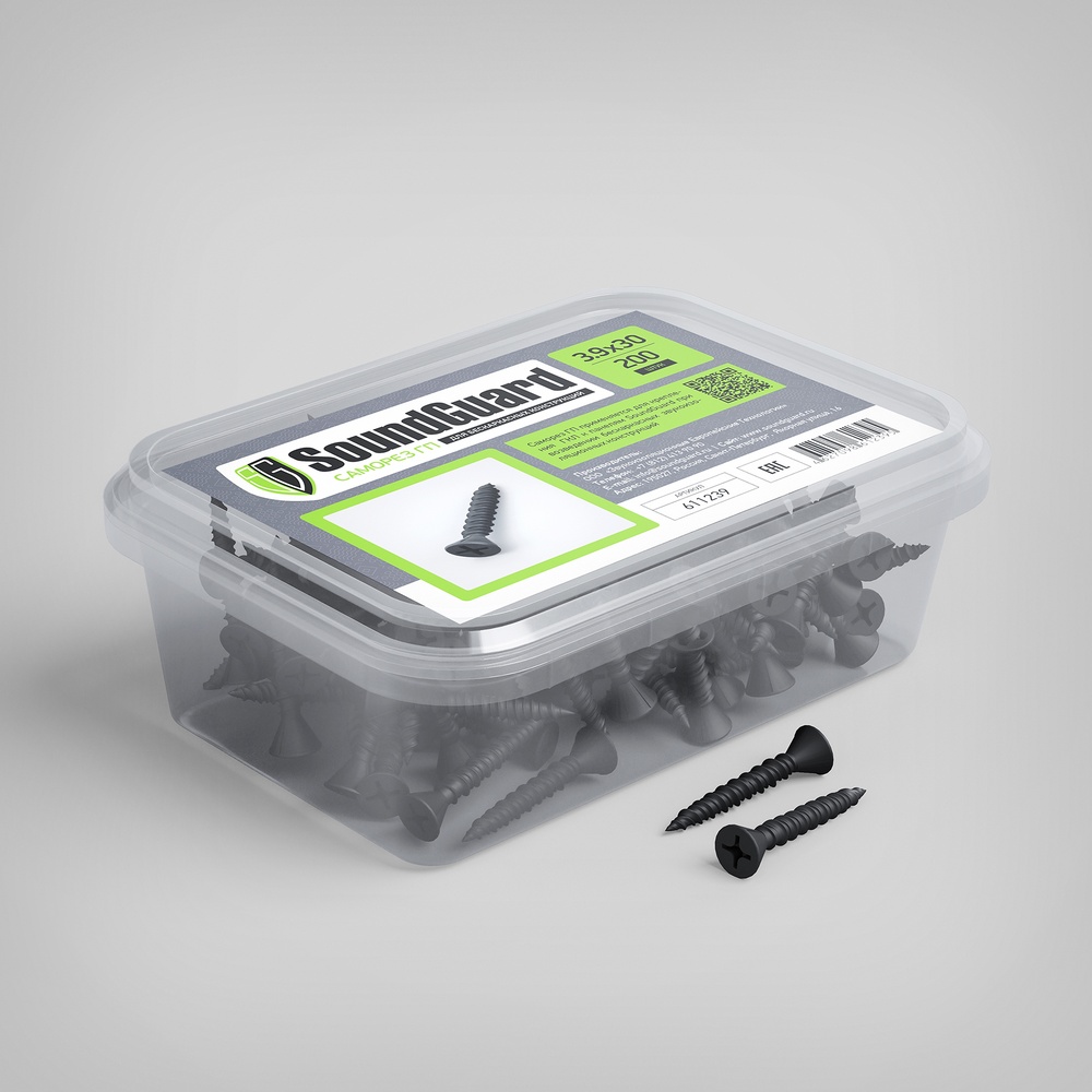 Купить Саморезы SoundGuard  ГП 3,9х30 (уп.200 шт.) оптом в Москве от производителя