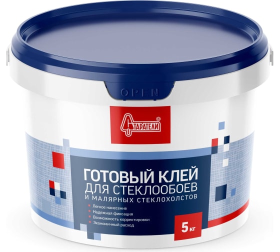 Купить Старатели Готовый клей для стеклообоев и малярных стеклохолстов 5 кг оптом в Москве от производителя