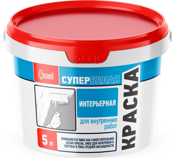 Купить Старатели Краска Интерьерная супербелая, 5л (100 шт/под) оптом в Москве от производителя