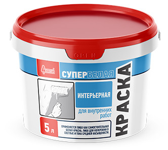 Купить Краска Интерьерная супербелая Старатели, 9л оптом в Москве от производителя