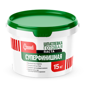 Купить Шпаклевка готовая суперфинишная Старатели, 15 кг оптом в Москве от производителя