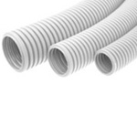 Купить Труба гофр. 32мм ПВХ (серая) с зондом легкая 25м/бухта оптом в Москве от производителя