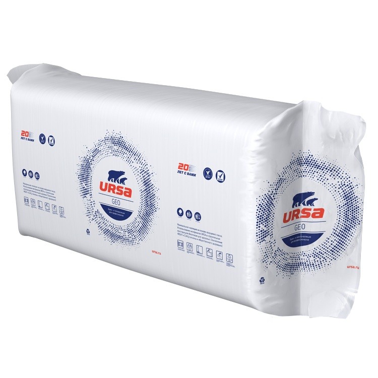 Купить УРСА ГЕО П-15 У20/50 1250х610х50мм (15,25м2=0,763м3) (20шт) оптом в Москве от производителя