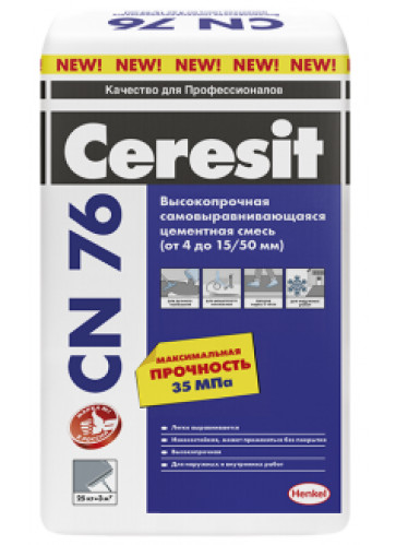 Купить Высокопрочная самовыравнивающаяся смесь ЦЕРЕЗИТ CN 76, 25 кг оптом в Москве от производителя