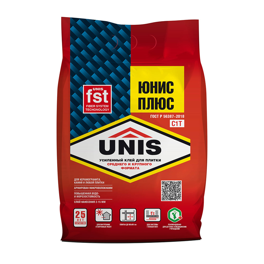 Купить Клей плиточный Юнис Плюс, 5 кг оптом в Москве от производителя