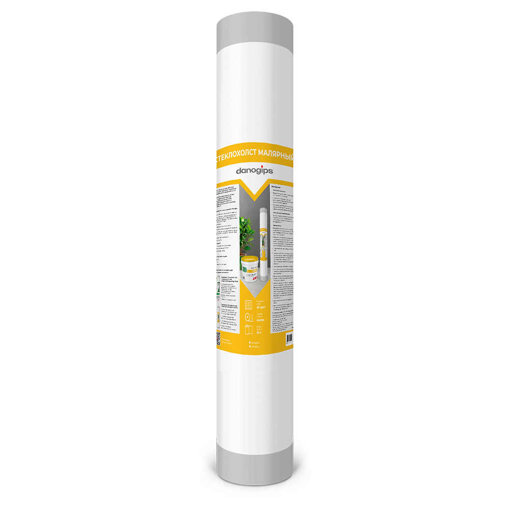Купить DANOGIPS Стеклохолст маляр. 50г/м2 (рул=50м) (8шт/уп) оптом в Москве от производителя