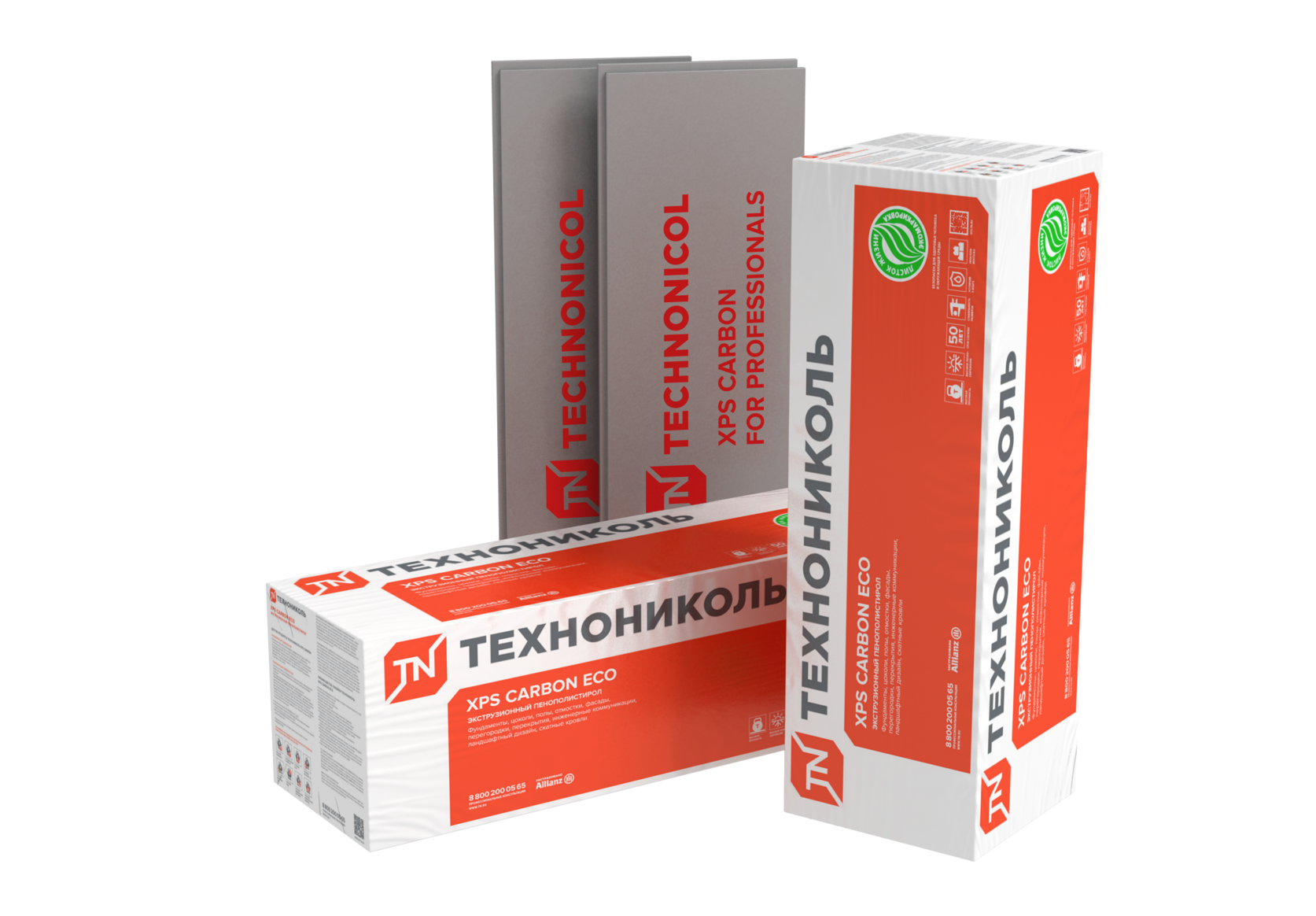 Купить Экструзионный пенополистирол ТехноНИКОЛЬ  XPS CARBON ECO SP  2360*530*100-L. (4пл/5.4452м2/0,547520мЗ/уп) оптом в Москве от производителя