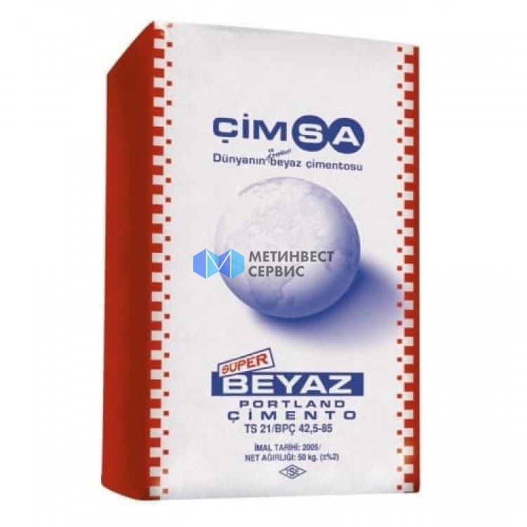 Купить Цемент Cimsa М-600 Д0 белый 50 кг оптом в Москве от производителя