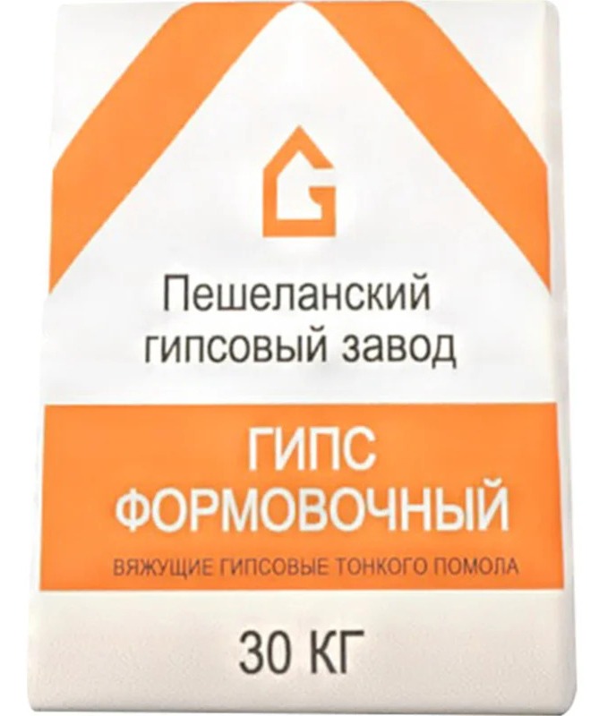 Купить Гипс формовочный Пешеланский гипсовый завод 30 кг оптом в Москве от производителя