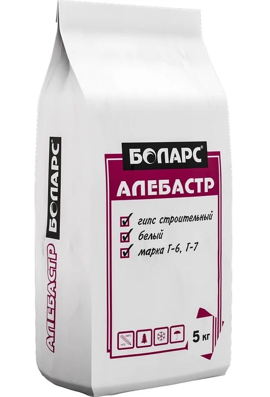 Купить БОЛАРС Алебастр 5 кг оптом в Москве от производителя